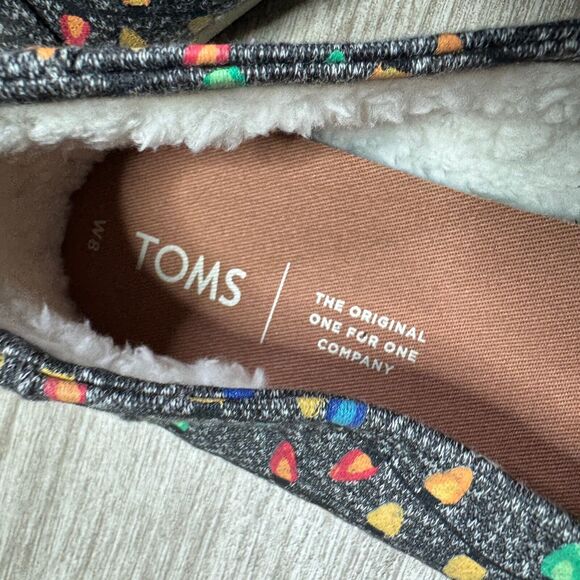 TOMS Venice Collection Classic Shoes NEW US 8 Glow In The Dark Christmas Lights - Picture 4 of 7